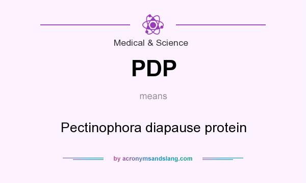 What does PDP mean? It stands for Pectinophora diapause protein