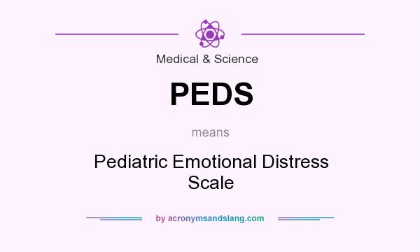 What does PEDS mean? It stands for Pediatric Emotional Distress Scale
