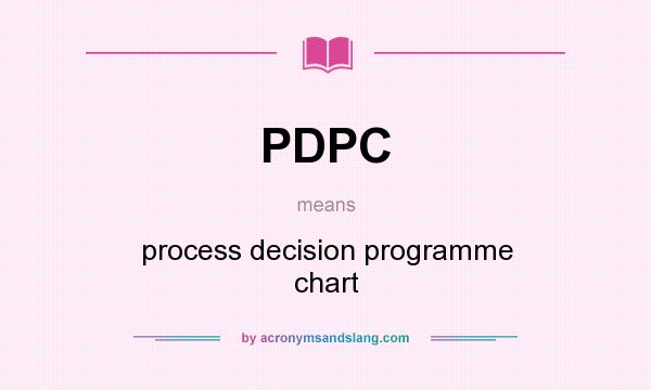 What does PDPC mean? It stands for process decision programme chart