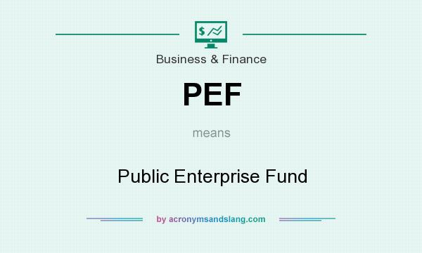 What does PEF mean? It stands for Public Enterprise Fund
