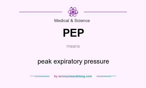 What does PEP mean? It stands for peak expiratory pressure