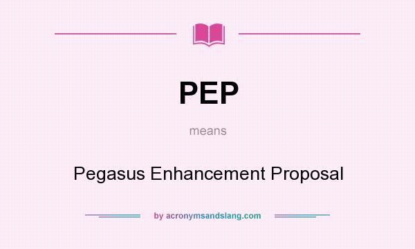 What does PEP mean? It stands for Pegasus Enhancement Proposal