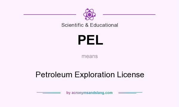 What does PEL mean? It stands for Petroleum Exploration License