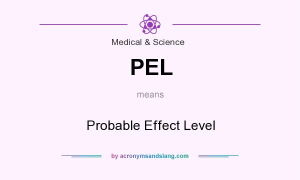 What does PEL mean? It stands for Probable Effect Level