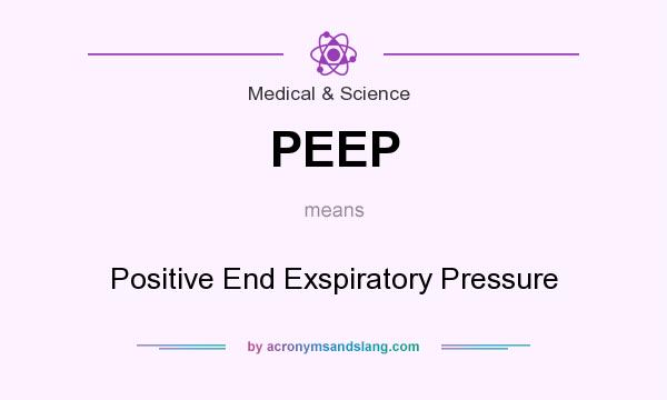 What does PEEP mean? It stands for Positive End Exspiratory Pressure