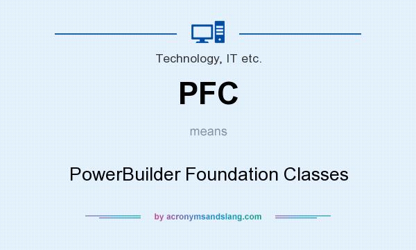 What does PFC mean? It stands for PowerBuilder Foundation Classes