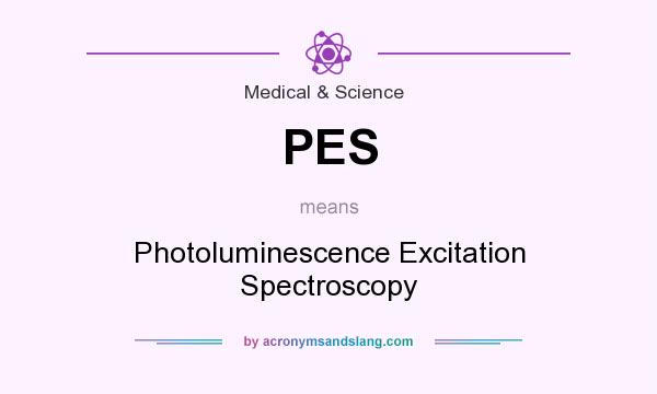What does PES mean? It stands for Photoluminescence Excitation Spectroscopy