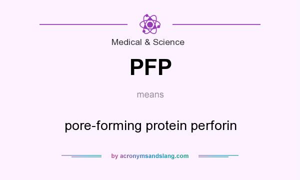 What does PFP mean? It stands for pore-forming protein perforin