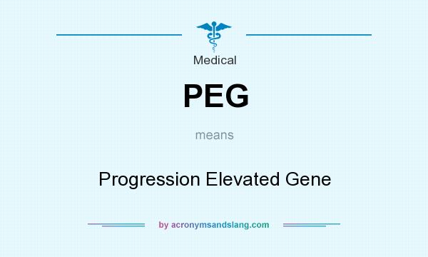 What does PEG mean? It stands for Progression Elevated Gene