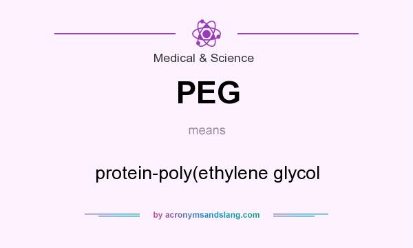 What does PEG mean? It stands for protein-poly(ethylene glycol