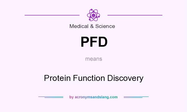 What does PFD mean? It stands for Protein Function Discovery