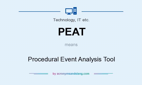 What does PEAT mean? It stands for Procedural Event Analysis Tool