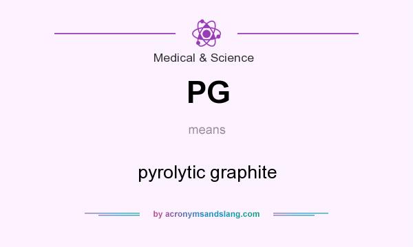 What does PG mean? It stands for pyrolytic graphite