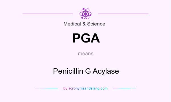 What does PGA mean? It stands for Penicillin G Acylase