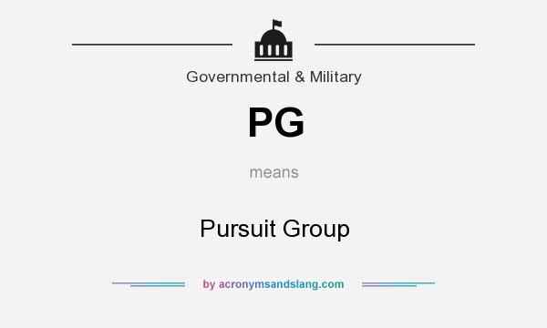 What does PG mean? It stands for Pursuit Group