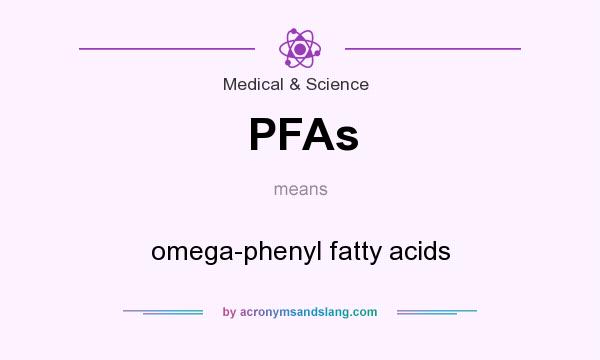 What does PFAs mean? It stands for omega-phenyl fatty acids