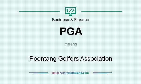 What does PGA mean? It stands for Poontang Golfers Association