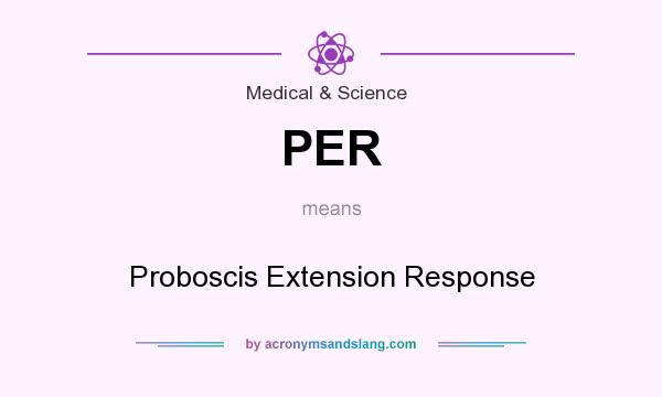 What does PER mean? It stands for Proboscis Extension Response