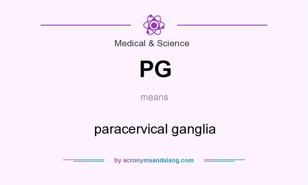 What does PG mean? It stands for paracervical ganglia