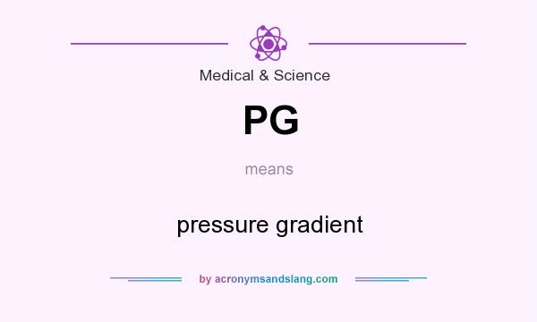 What does PG mean? It stands for pressure gradient