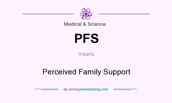 What does PFS mean? It stands for Perceived Family Support