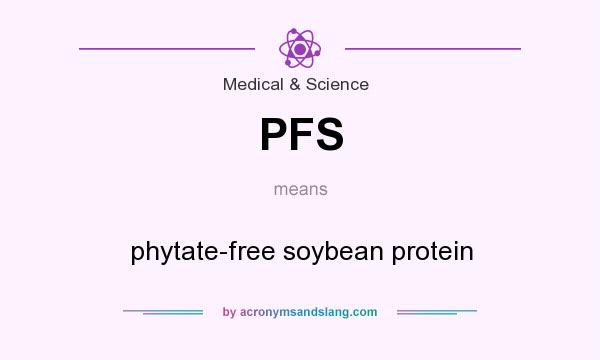 What does PFS mean? It stands for phytate-free soybean protein