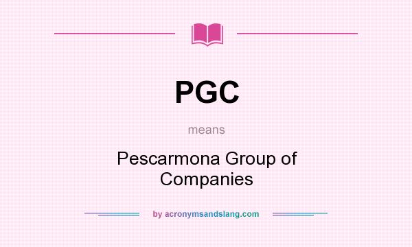 What does PGC mean? It stands for Pescarmona Group of Companies
