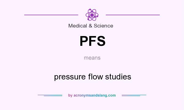 What does PFS mean? It stands for pressure flow studies