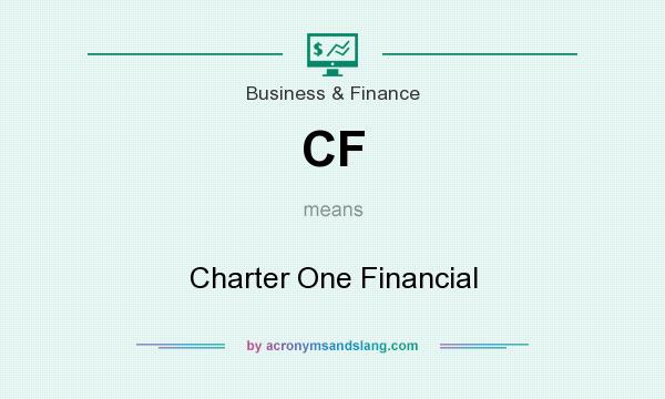 What does CF mean? It stands for Charter One Financial