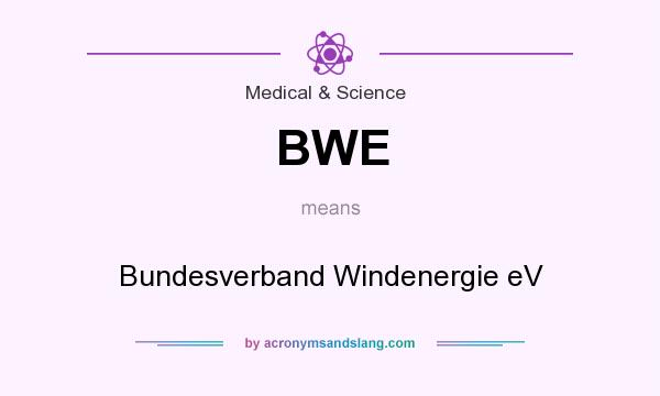 What does BWE mean? It stands for Bundesverband Windenergie eV