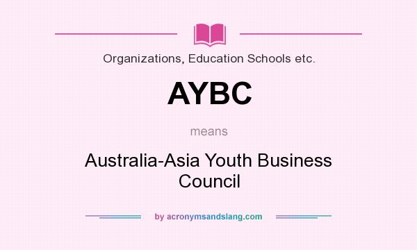 What does AYBC mean? It stands for Australia-Asia Youth Business Council