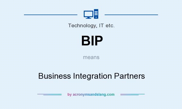 What does BIP mean? It stands for Business Integration Partners