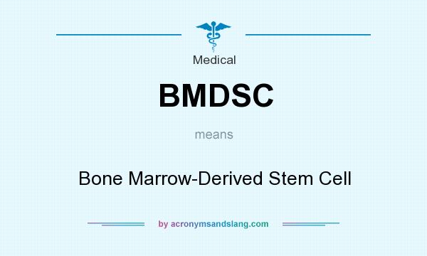 What does BMDSC mean? It stands for Bone Marrow-Derived Stem Cell