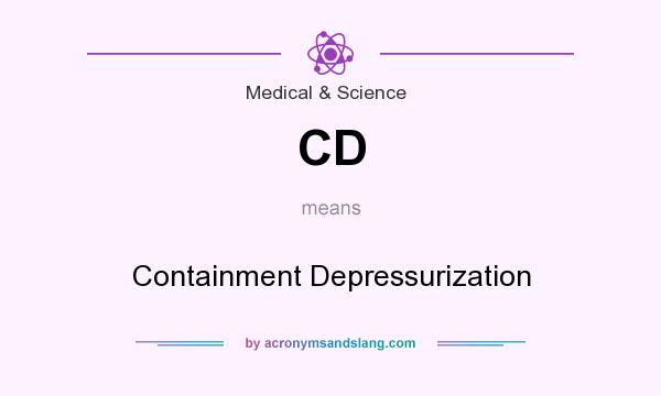 What does CD mean? It stands for Containment Depressurization