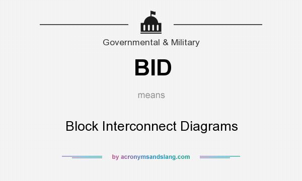 What does BID mean? It stands for Block Interconnect Diagrams