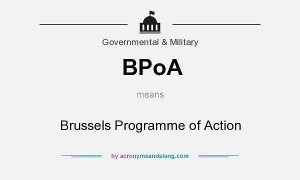 What does BPoA mean? It stands for Brussels Programme of Action