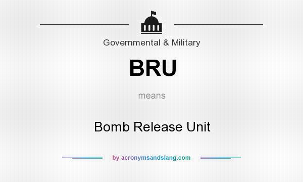 What does BRU mean? It stands for Bomb Release Unit