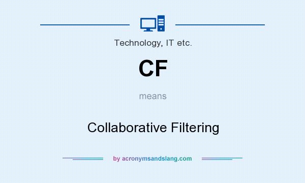 What does CF mean? It stands for Collaborative Filtering