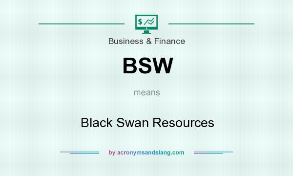What does BSW mean? It stands for Black Swan Resources