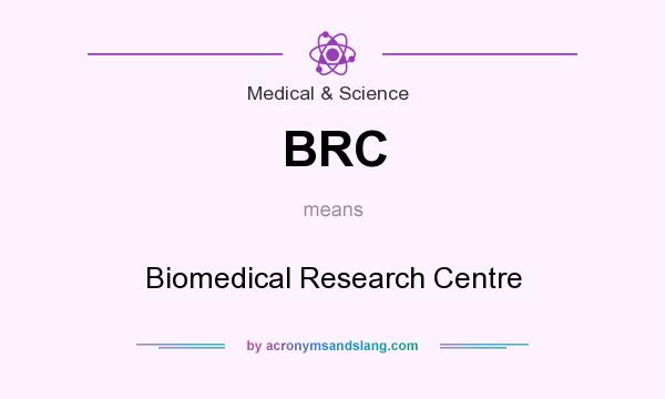 What does BRC mean? It stands for Biomedical Research Centre