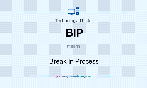 What does BIP mean? It stands for Break in Process