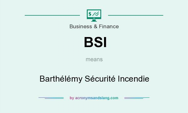 What does BSI mean? It stands for Barthélémy Sécurité Incendie