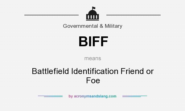 What does BIFF mean? It stands for Battlefield Identification Friend or Foe