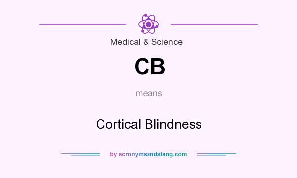 What does CB mean? It stands for Cortical Blindness