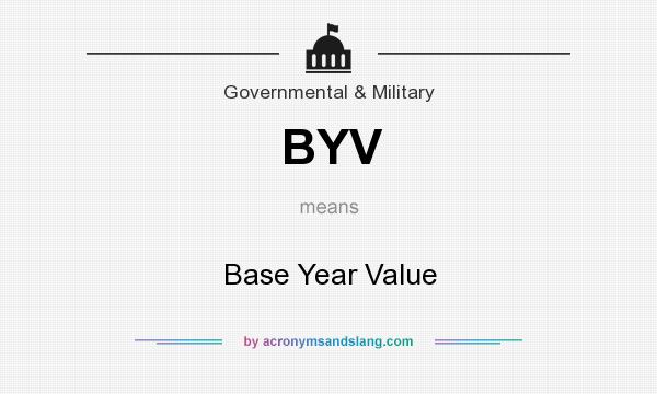 What does BYV mean? It stands for Base Year Value