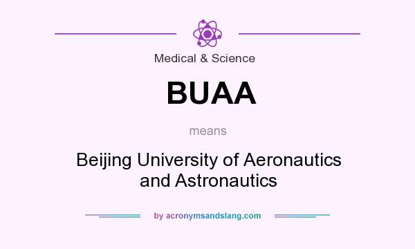 What does BUAA mean? It stands for Beijing University of Aeronautics and Astronautics