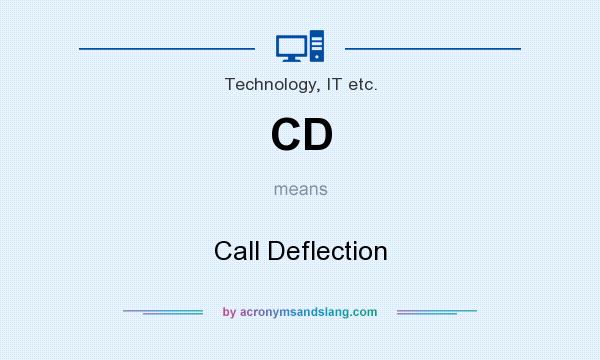What does CD mean? It stands for Call Deflection