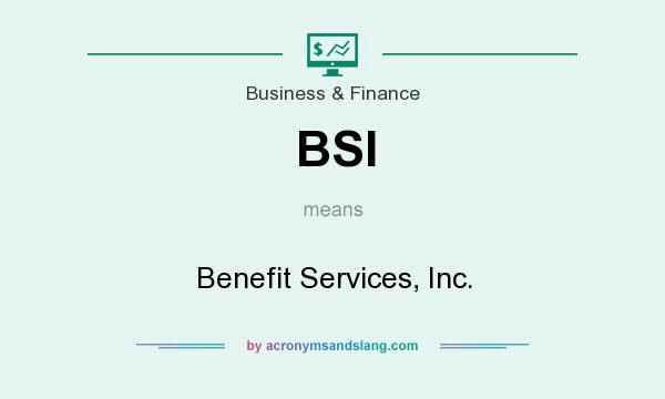 What does BSI mean? It stands for Benefit Services, Inc.