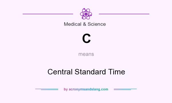 What does C mean? It stands for Central Standard Time