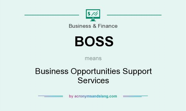 What does BOSS mean? It stands for Business Opportunities Support Services